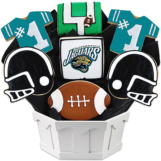 NFL1-JAC - Football Bouquet - Jacksonville Cookie Bouquet