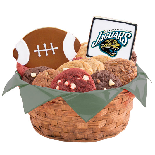 WNFL1-JAC - Football Basket - Jacksonville Cookie Basket