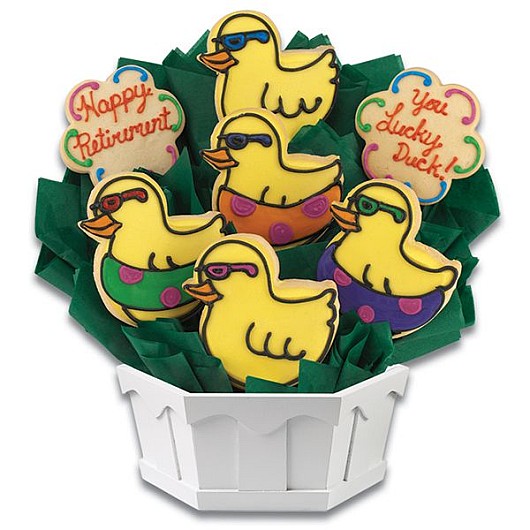 A250 - Lucky Duck Retirement Cookie Bouquet