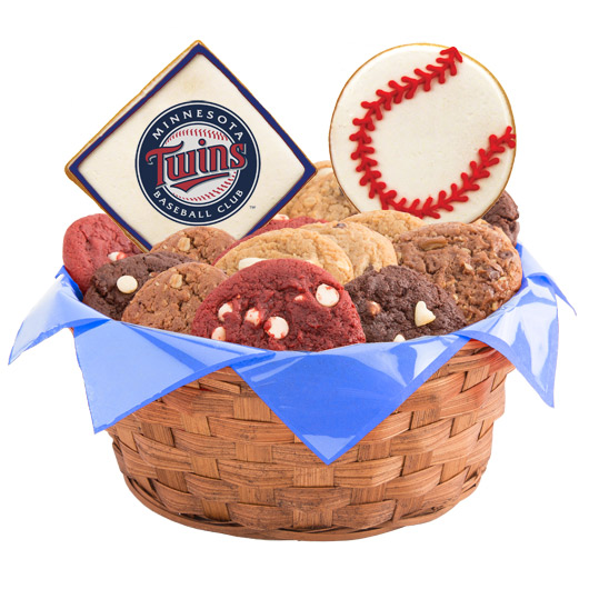 WMLB1-MIN - MLB Basket - Minnesota Twins Cookie Basket