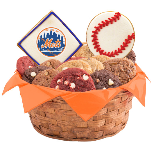 WMLB1-NYM - MLB Basket - New York Mets Cookie Basket