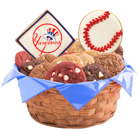 WMLB1-NYY - MLB Basket - New York Yankees Cookie Basket