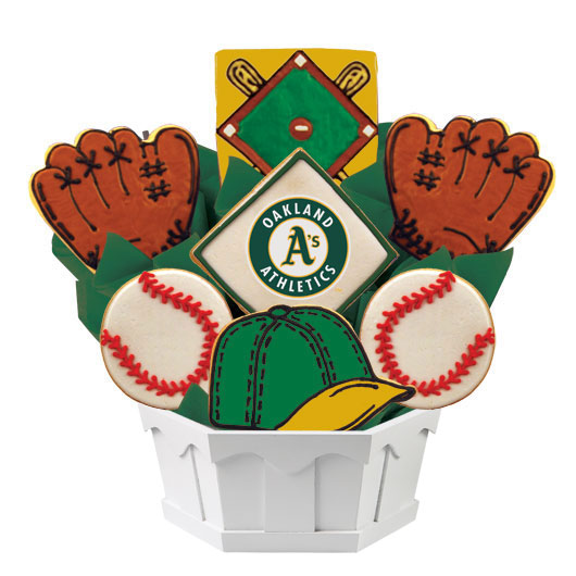 MLB1-OAK - MLB Bouquet - Oakland Athletics Cookie Bouquet