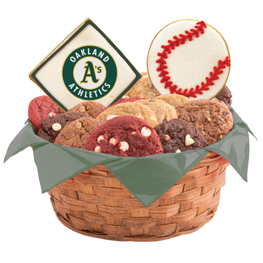 WMLB1-OAK - MLB Basket - Oakland Athletics Cookie Basket