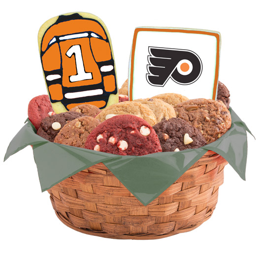 WNHL1-PHI - Hockey Basket - Philadelphia Cookie Basket