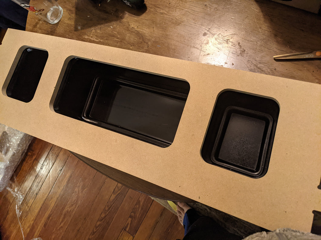 Vacuformed Cavities for Top and Bottom Pocket Plugs for Han in Carbonite Build
