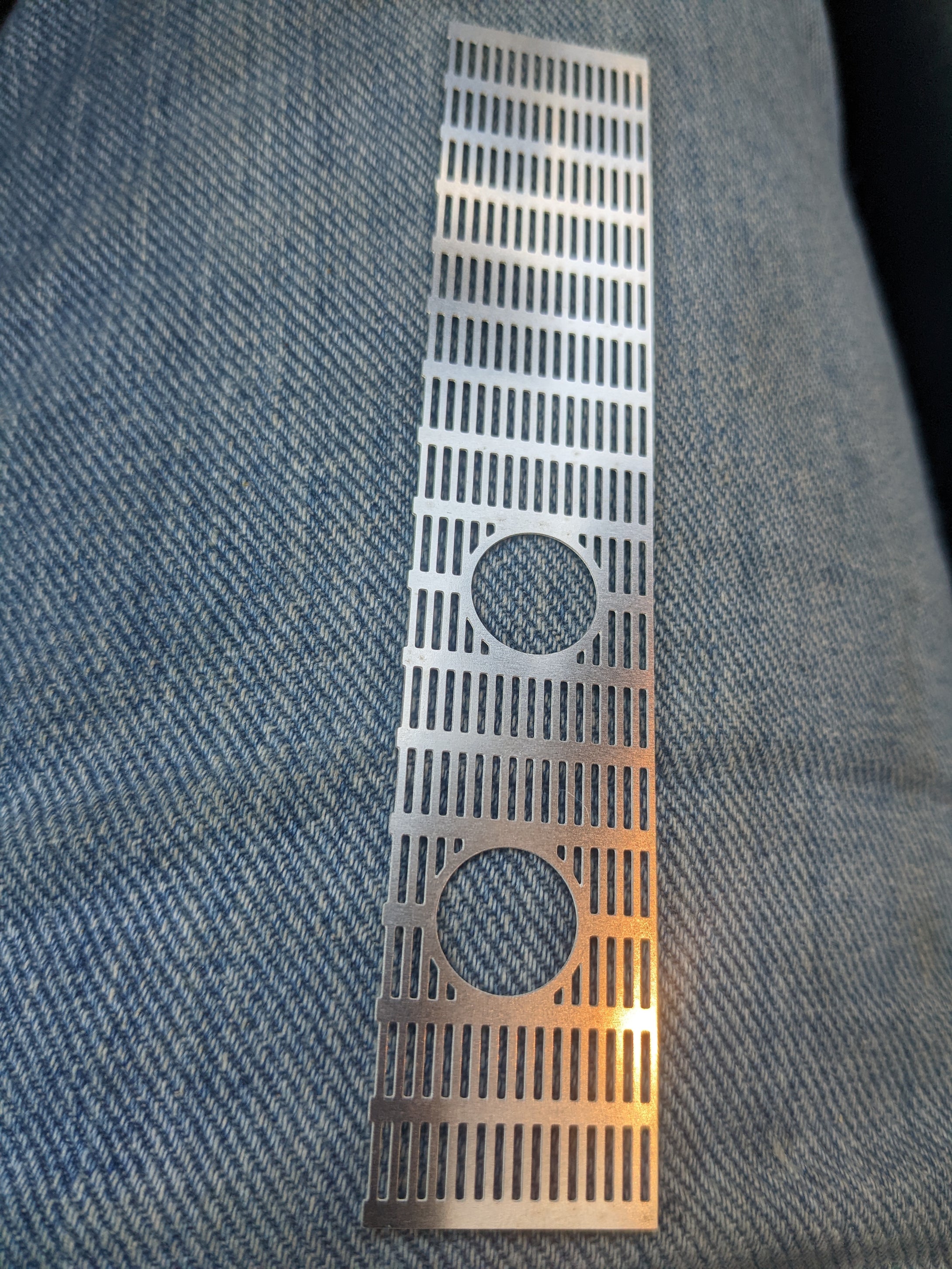 Metal grill for hero panel of HiC build