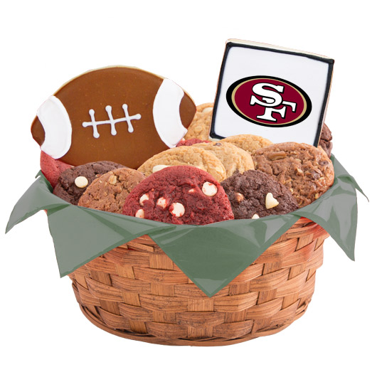 WNFL1-SF - Football Basket - San Francisco Cookie Basket