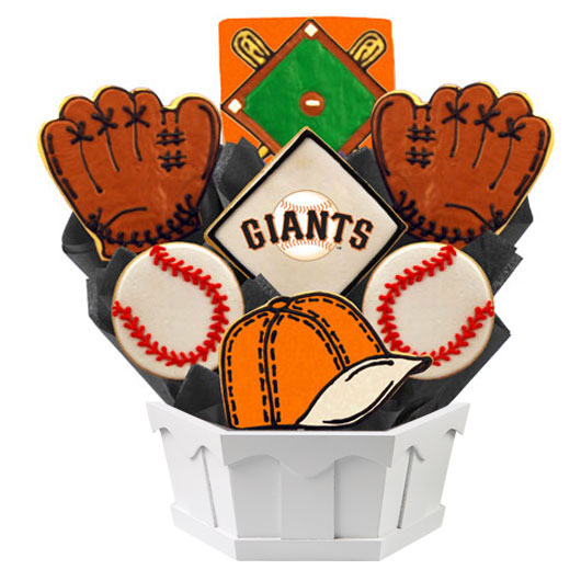 MLB1-SFO - MLB Bouquet - San Francisco Giants Cookie Bouquet