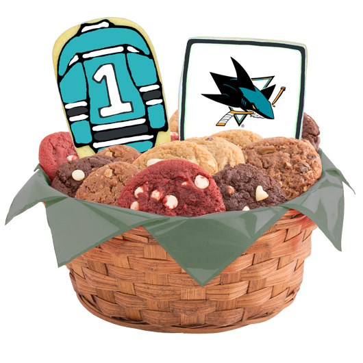 WNHL1-SJS - Hockey Basket - San Jose Cookie Basket