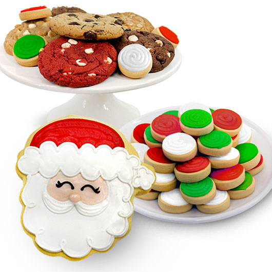 SBC1 - Santa Sweet Treat Sampler Box Cookie Box