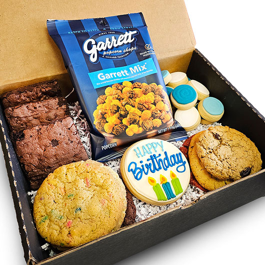 STB1 - Sweet Treats Box - Birthday Blue Cookie Box