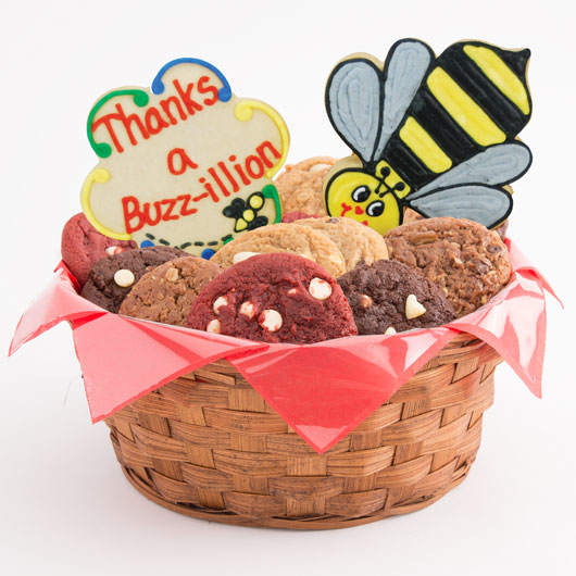 W312 - Thanks A Buzz-illion Basket Cookie Basket