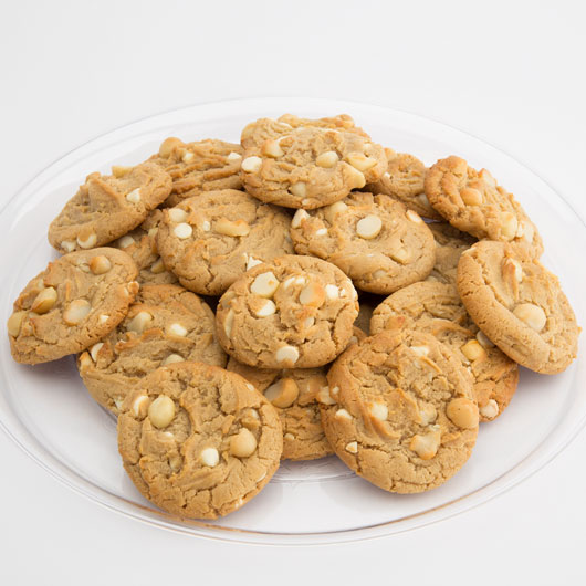 TRY20-WCM - Two Dozen White Chocolate Macadamia Gourmet Cookie Tray Cookie Tray