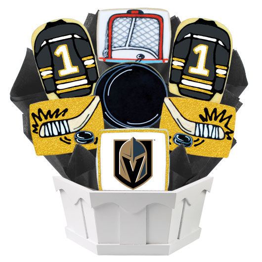 NHL1-VGK - Hockey Bouquet - Vegas Cookie Bouquet