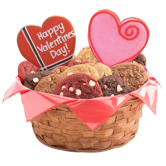 W230 - Sweet Valentine Basket Cookie Basket