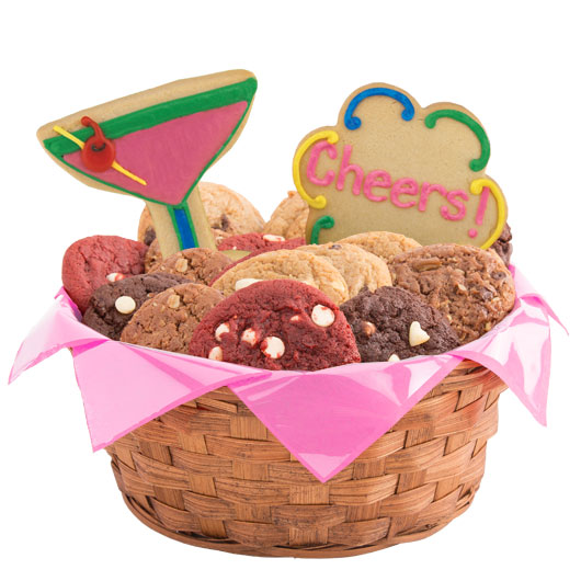 W255 - Cheers Basket Cookie Basket