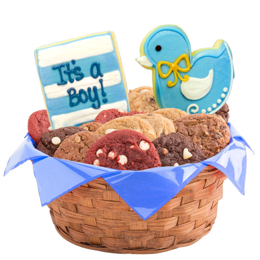 W470 - Its A Boy Basket Cookie Basket