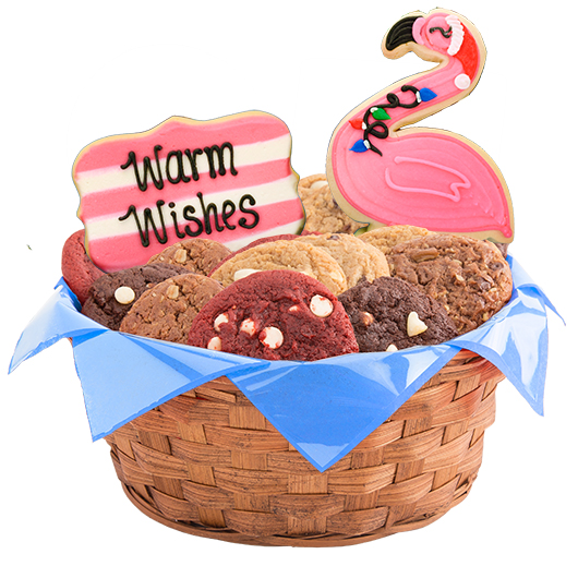 W489 - Warm Wishes Basket Cookie Basket