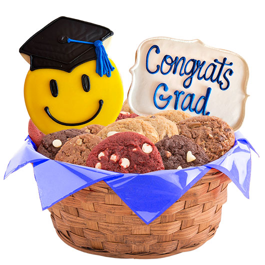 W558 - Celebrate Your Grad Basket Cookie Basket