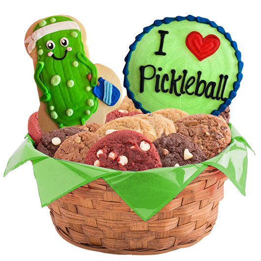 W564 - Pickleball Love Basket Cookie Basket