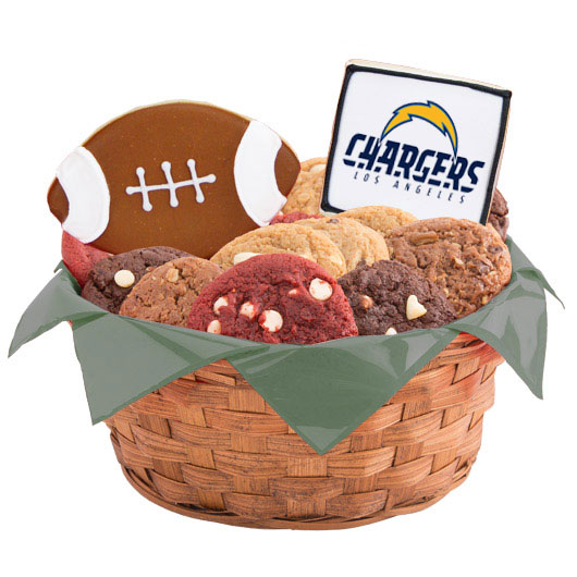 WNFL1-LAC - Football Basket - LAC Cookie Basket